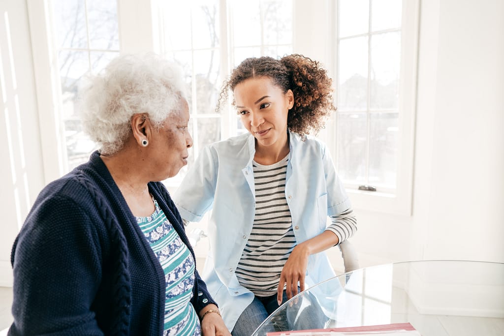 Live Outrageously - Set Healthy Boundaries with Family - Mother and Daughter having a conversation 